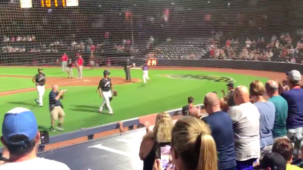 Carlos Carrasco hits 97 mph on first pitch back from leukemia diagnosis in  rehab appearance