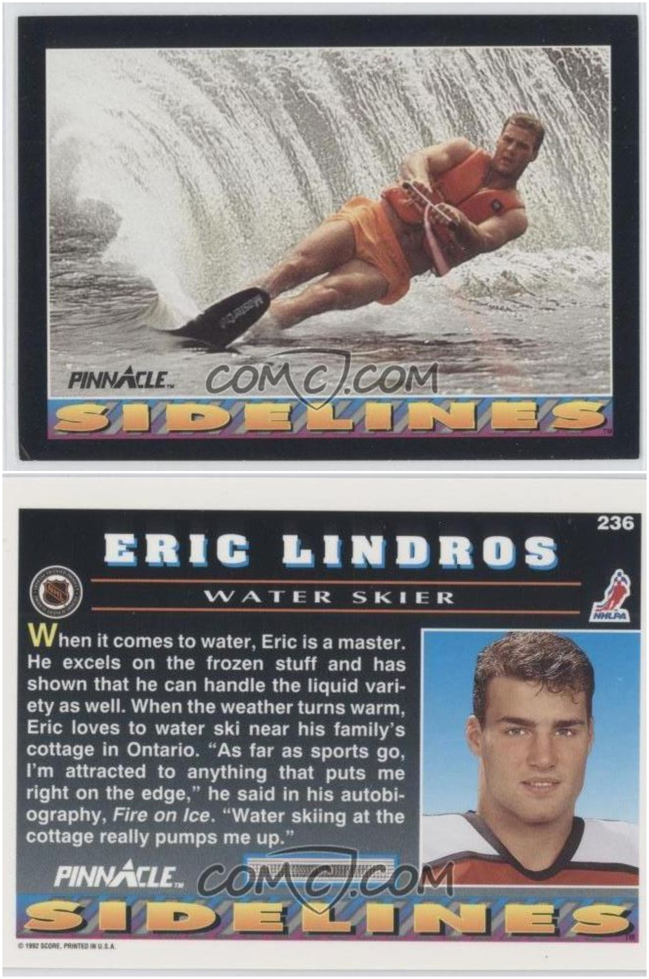 Ten Offbeat Eric Lindros Hockey Cards - Puck Junk
