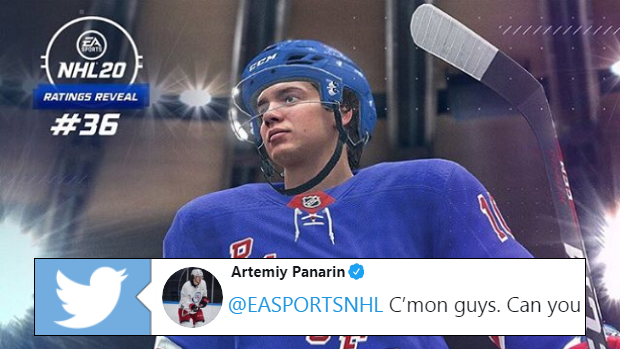 Artemiy Panarin's NHL reveal photo.