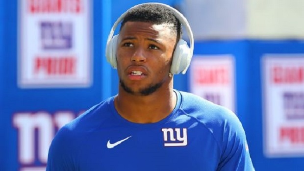 New York Giants' Saquon Barkley cheers up young fan who was snubbed when he  asked for autograph