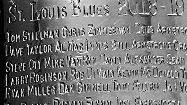 The Cup, Blues' names officially on it