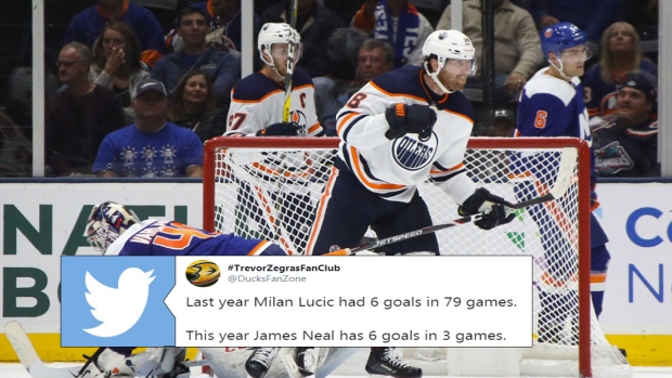 James Neal Just Matched Milan Lucic's Goal Total From Last Year And 