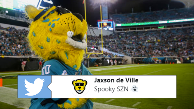 Jaguars troll Jets quarterback Sam Darnold with mascot's ghost