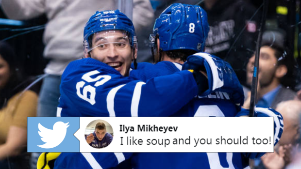 Campbell's becomes the official soup brand of the Toronto Maple Leafs and  signs on forward Ilya Mikheyev