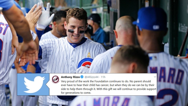 Rizzo Makes Donation  Joe DiMaggio Children's Hospital