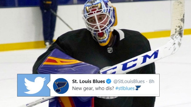 St. Louis Blues - Jordan Binnington's new mask takes its