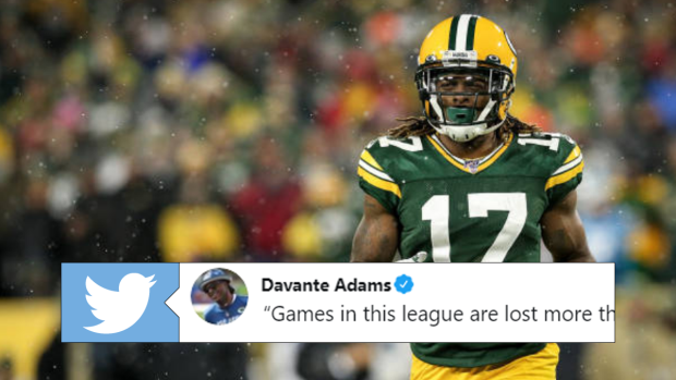 Davante Adams and Stefon Diggs mock Booger McFarland's mistake on MNF