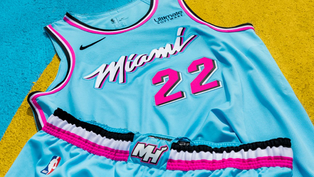 The Miami Heat's new ViceWave jerseys 
