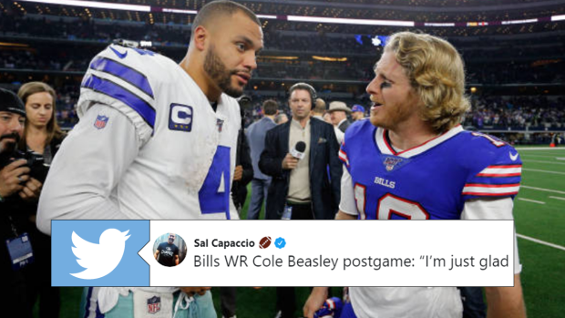 Cole Beasley demands former teammate Dak Prescott's jersey after  Thanksgiving game 