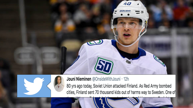 This connection between the NHL and the Winter War of 1939 is the ...