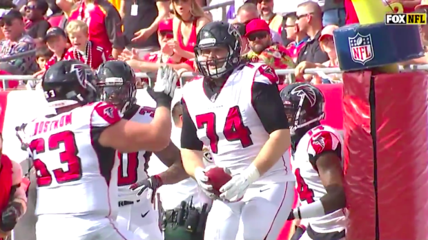 WATCH: Former CSU star and Falcons OL Ty Sambrailo scores longest offensive  TD for a 300-plus pound player – The Denver Post