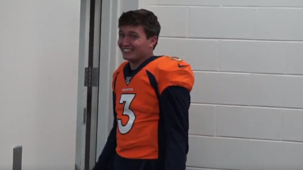 Seahawks QB Drew Lock on phonies, rapping and his golf game