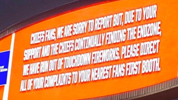 The Kansas City Chiefs had to apologize for running out of