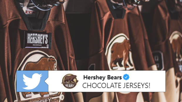 Replica Chocolate-Covered Hershey Bears Jerseys Are Now Available While  Supplies Last