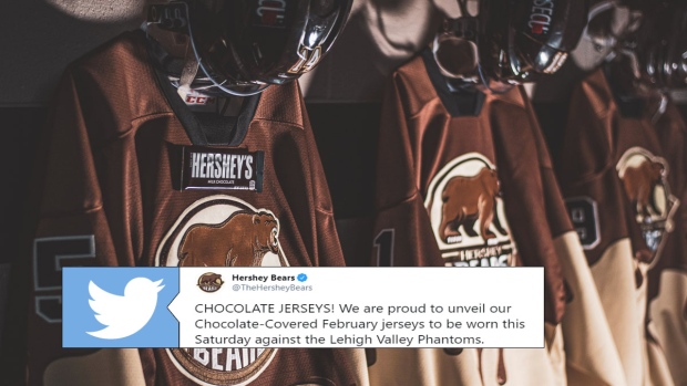 Hershey Bears bring back cream-colored third jerseys