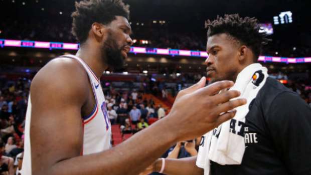 Joel Embiid and Jimmy Butler