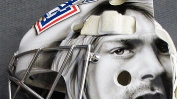 Remembering this beautiful goalie artwork of Kurt Cobain.