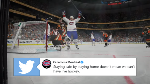 The Montreal Canadiens live streamed 