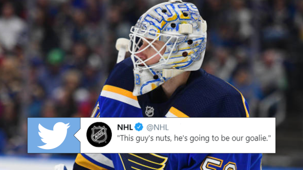 Jordan Binnington reveals how he became a goalie and it's not how you'd ...