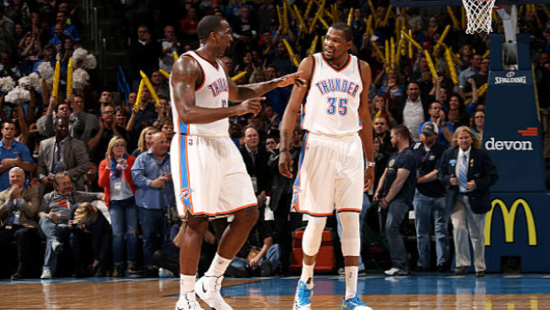 Kendrick Perkins, Kevin Durant