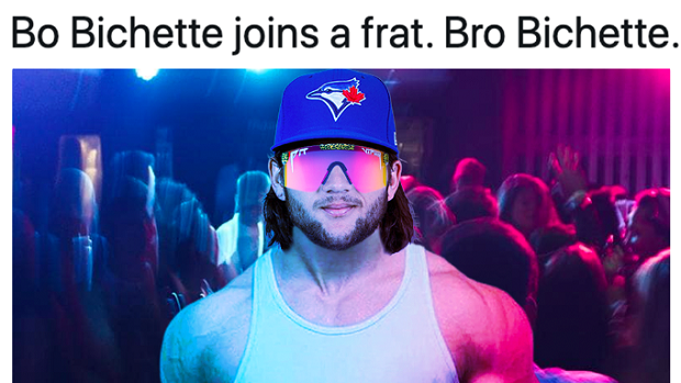 Jays fans are cracking jokes about Bo Bichette's name and some of them