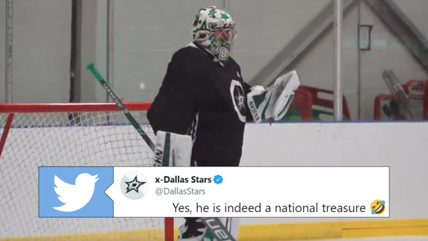 Khudobin Solidifies Himself As A National Treasure After Being Mic D Up At Practice Article Bardown