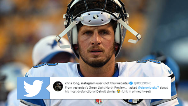 Twitch dunks on Dan Orlovsky, bringing up his worst NFL memory