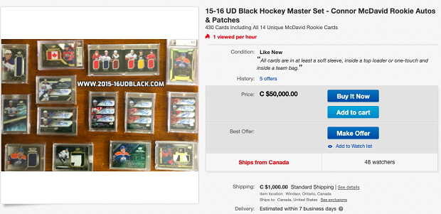 Five ridiculously priced NHL memorabilia items currently for sale online -  Article - Bardown