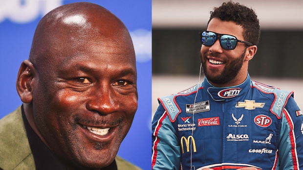 Michael Jordan and Bubba Wallace