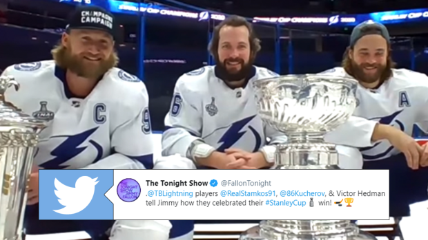 Steven Stamkos, Nikita Kucherov, Victor Hedman