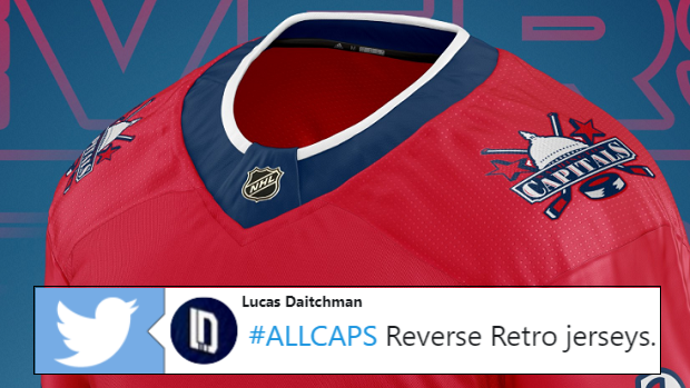Capitals could have up to five different jersey designs next season