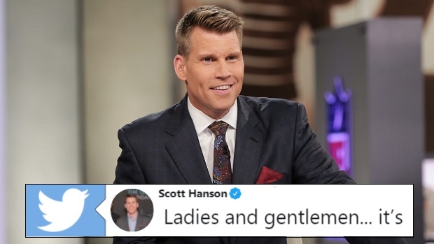 IN THE ZONE Scott Hanson spends 7 hours every Sunday hosting NFL