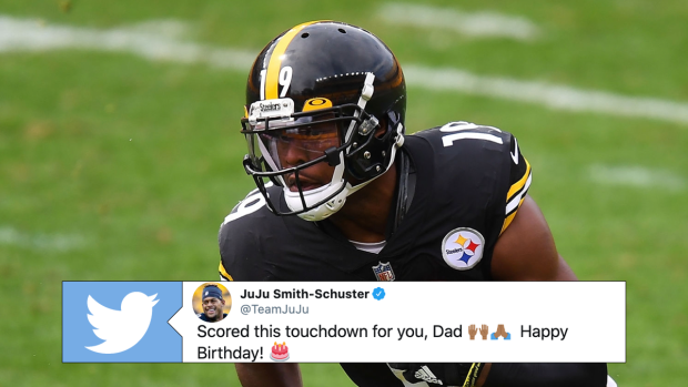 Pittsburgh Steelers Players Sing Happy Birthday To JuJu Smith