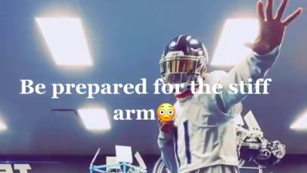 AJ Brown drops tutorial teaching defenders how to tackle his teammate Derrick  Henry - Article - Bardown