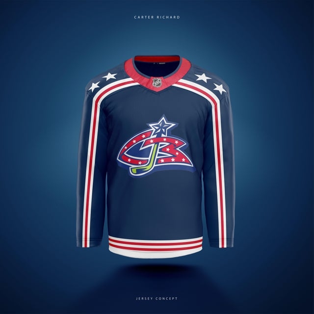 Hockey Fans Might Like This Beautiful Cbj Concept More Than Their Reverse Retro Jersey Article Bardown