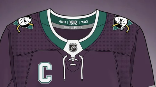 This concept Ducks Reverse Retro jersey inspired by an alternate