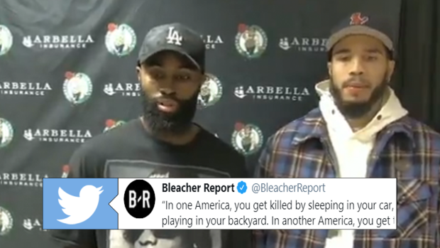 Jaylen Brown speaks