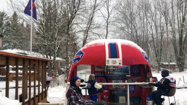 NFL Canada on X: Check out this Buffalo Bills Helmet Bar in an Ontario  backyard 