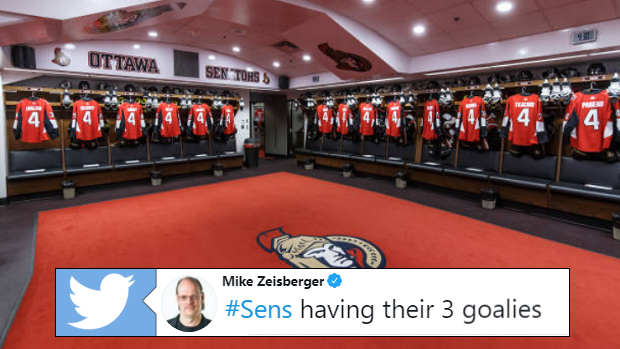 The Sens have implemented a dressing room rule to help