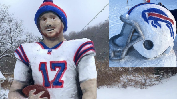 Josh Allen snowman