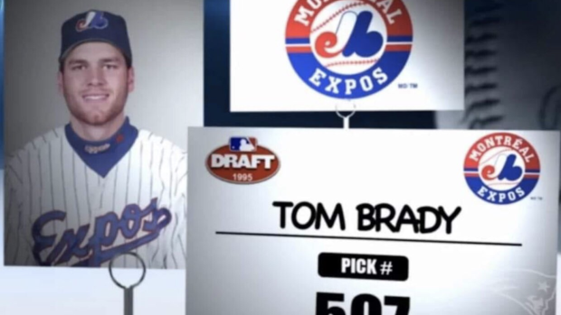 Tom Brady was drafted by the Montreal Expos in the 1995 MLB Draft