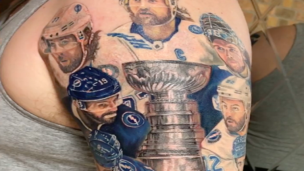 Lightning fan spent 104 hours in a tattoo chair for a sleeve
