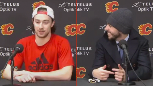 Andrew Mangiapane is getting roasted for his attempt at drawing the Flames  logo - Article - Bardown