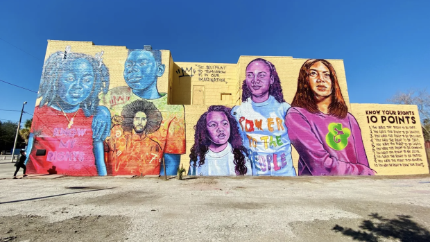 Know Your Rights - Colin Kaepernick mural in Tampa via USA Today