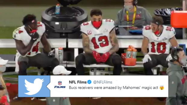 Buccaneers players were in awe of Patrick Mahomes during Super Bowl