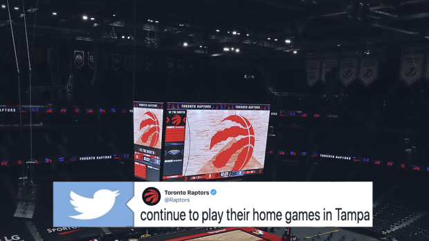 Toronto Raptors announce they will play remainder of home games this season  in Tampa
