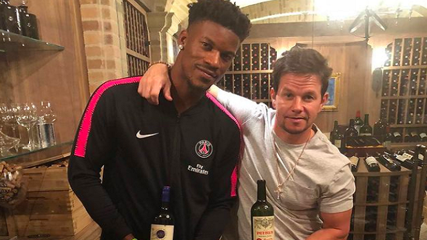 Jimmy Butler and Mark Wahlberg