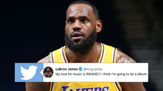 via LeBron James on Twitter (@KingJames), David Sherman / GettyImages