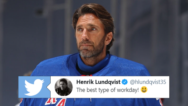 Henrik Lundqvist hits the ice for the first time since open-heart surgery:  'The best type of workday!
