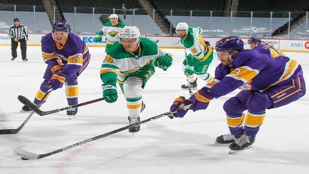 Kings, Wild bless the hockey world by rocking their Reverse Retro jerseys  in the same game - Article - Bardown
